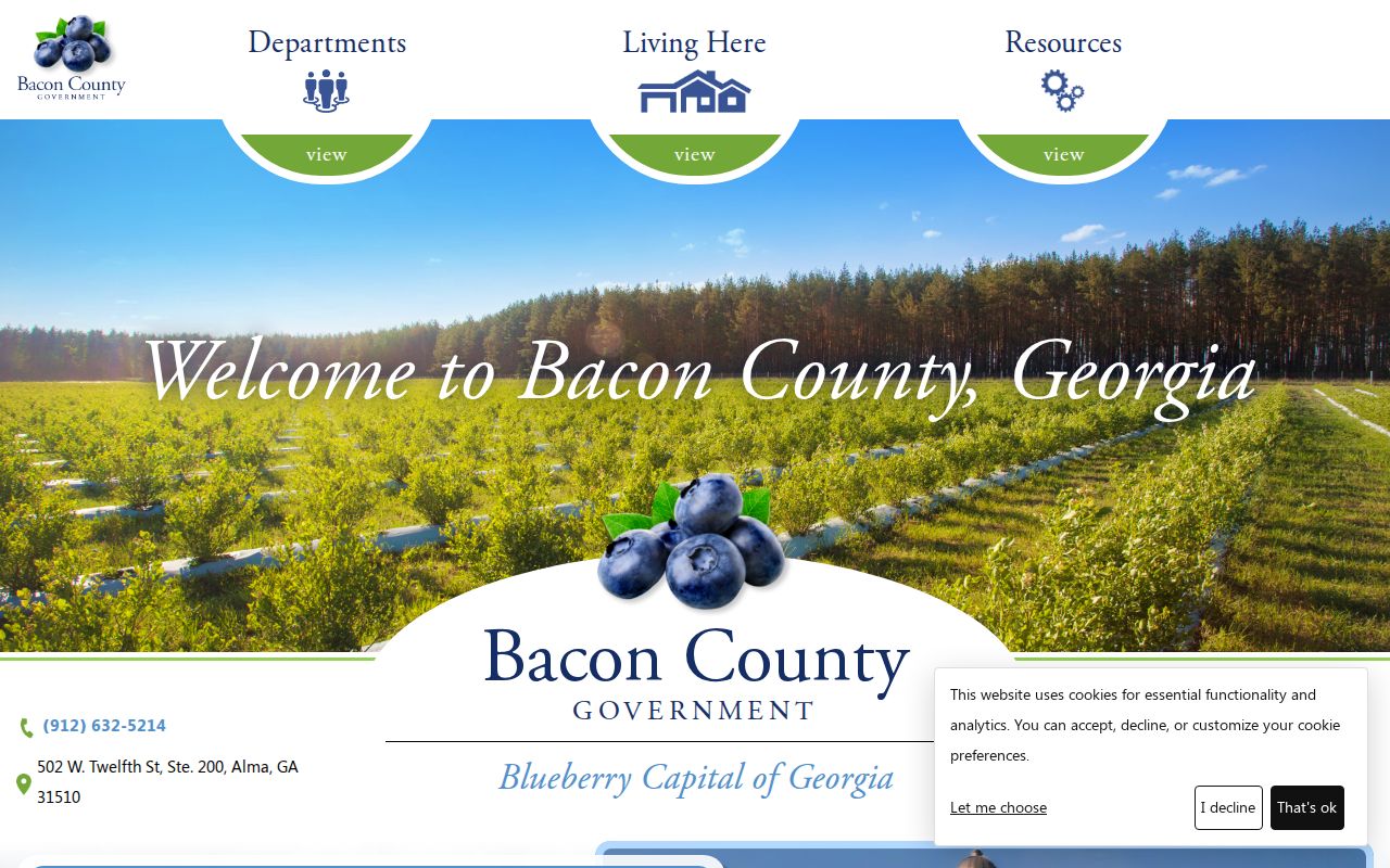 Bacon County warrant records official county courthouse context